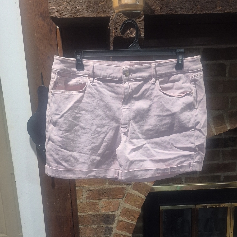 White House Black Market Pink Jean Shorts